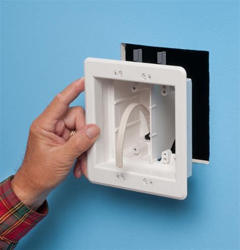 tv wall electrical box|recessed electrical box for tv.